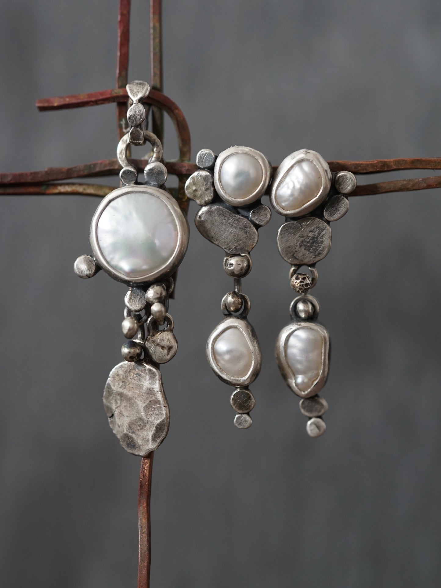 Winter Pearl earrings