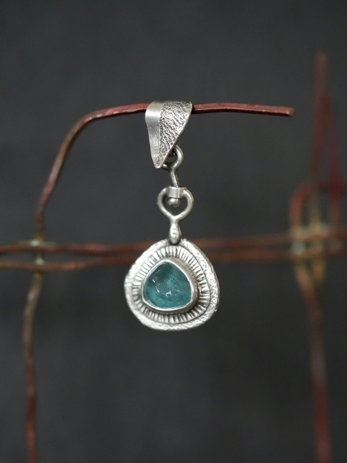 Tourmaline swivel pendant