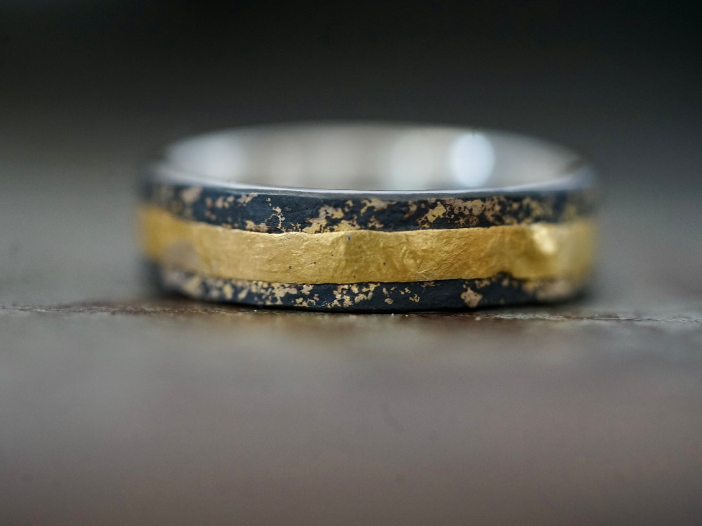 Alicja's ring, Midas with 18K gold band, size 9