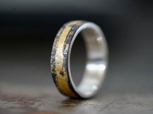 Alicja's ring, Midas with 18K gold band, size 9
