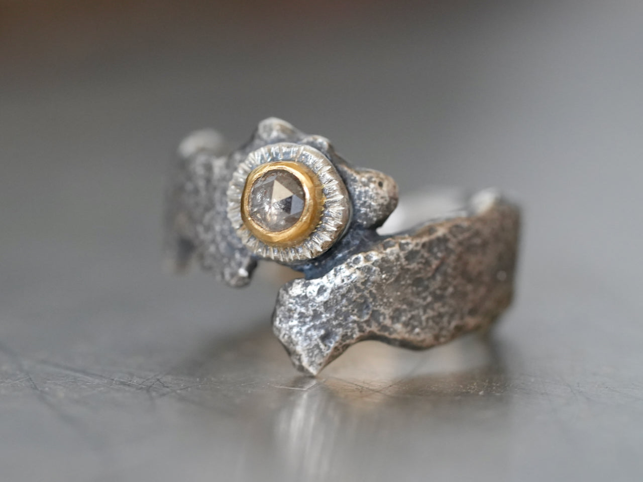 Wild diamond ring, size 7.25