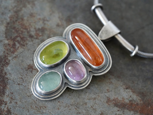 Candy: Multistone statement necklace