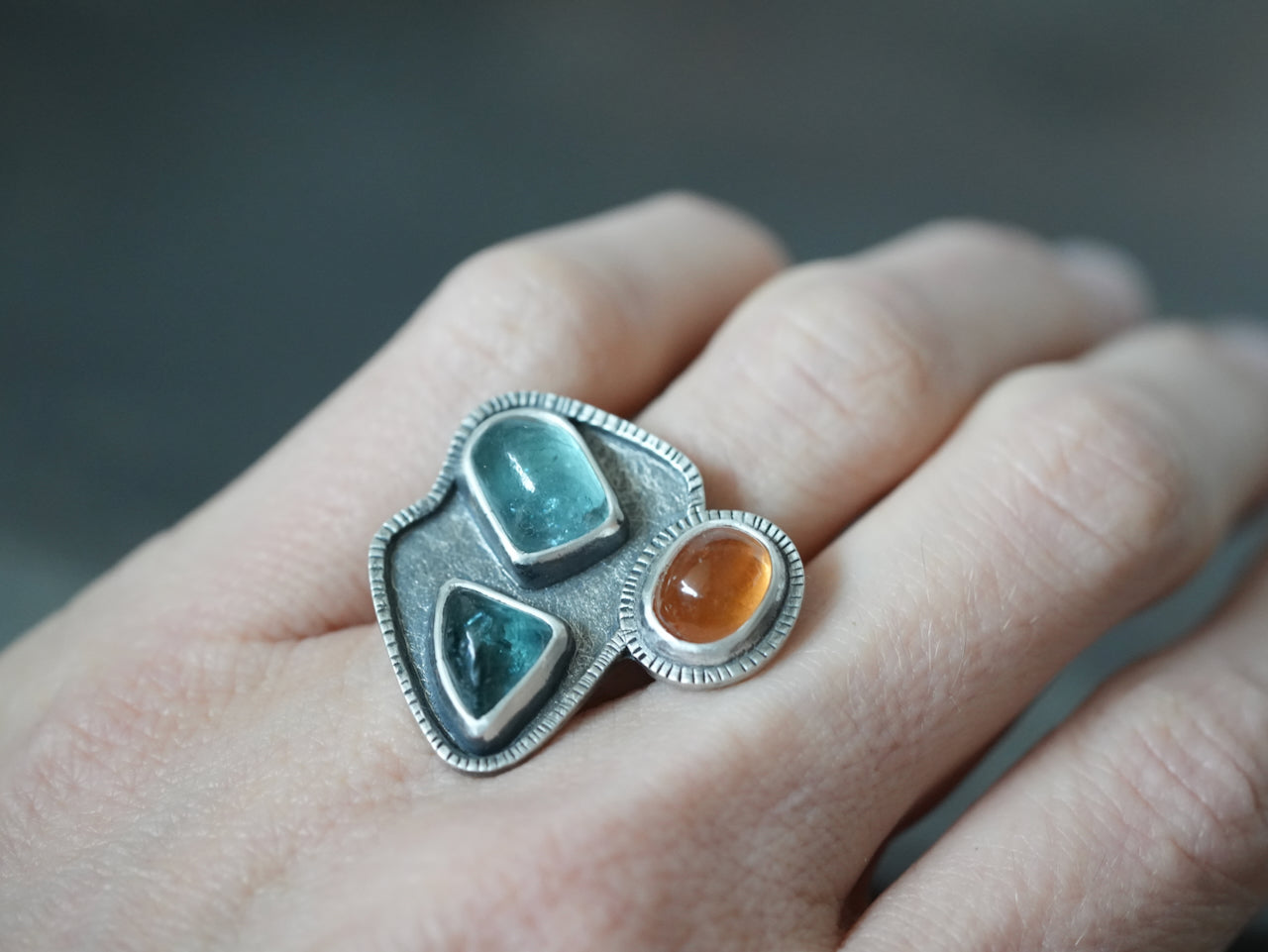 Confetti ring, size 6.25
