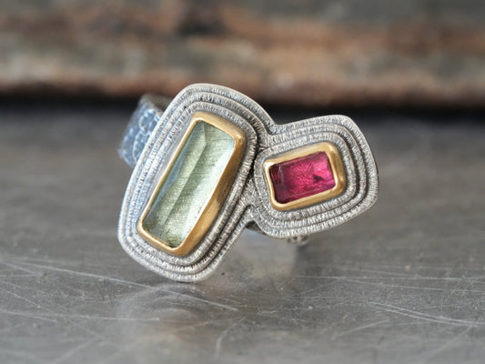 One-of-a-Kind Tourmaline Statement Ring size 7.5