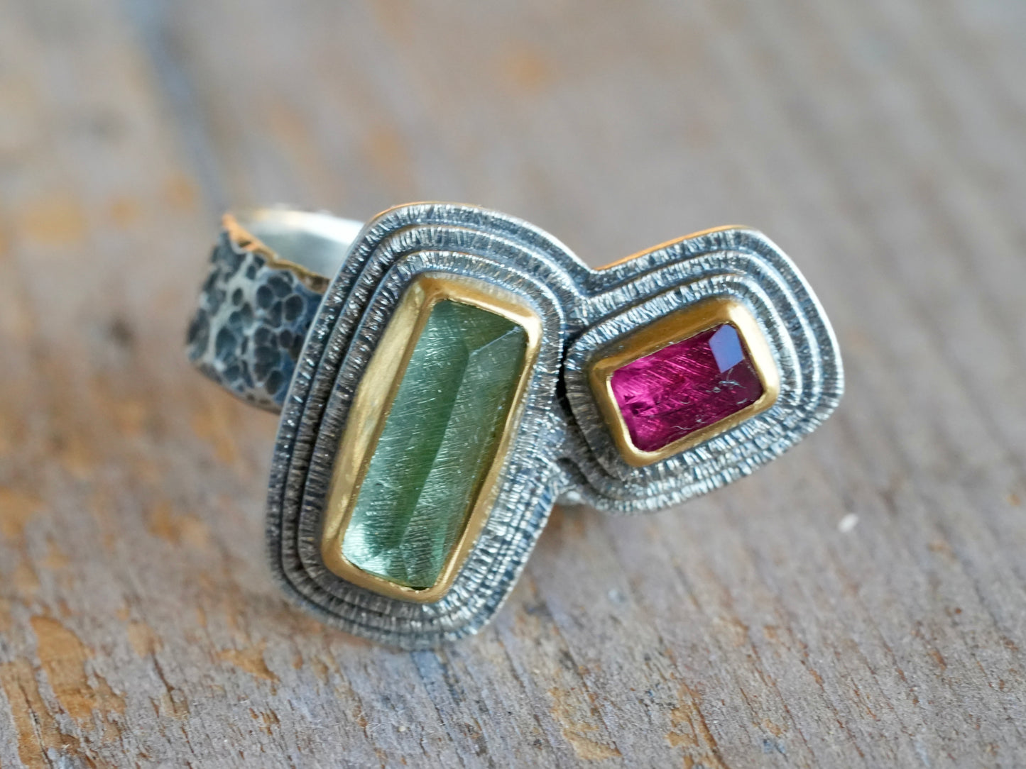One-of-a-Kind Tourmaline Statement Ring size 7.5
