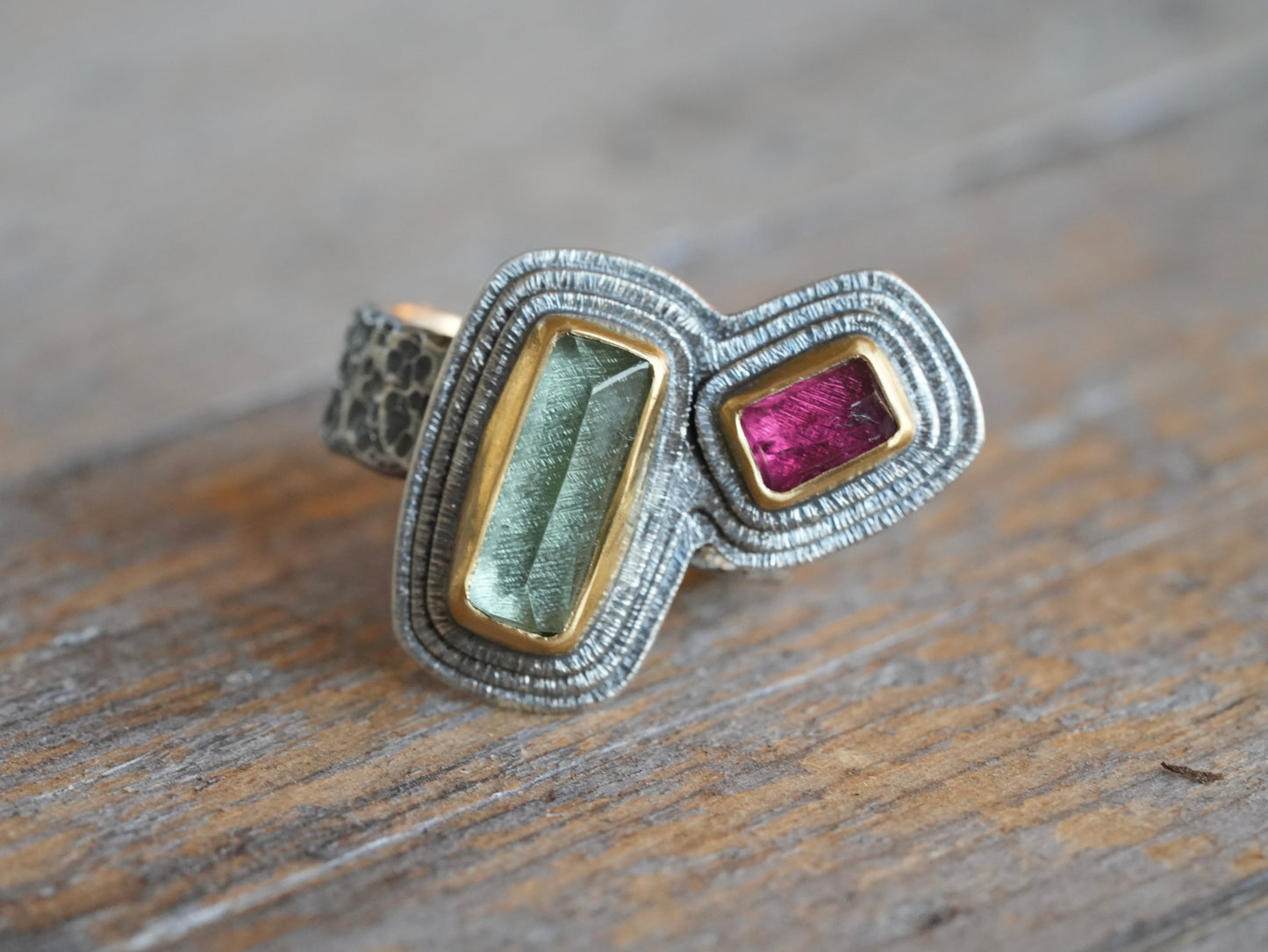One-of-a-Kind Tourmaline Statement Ring size 7.5