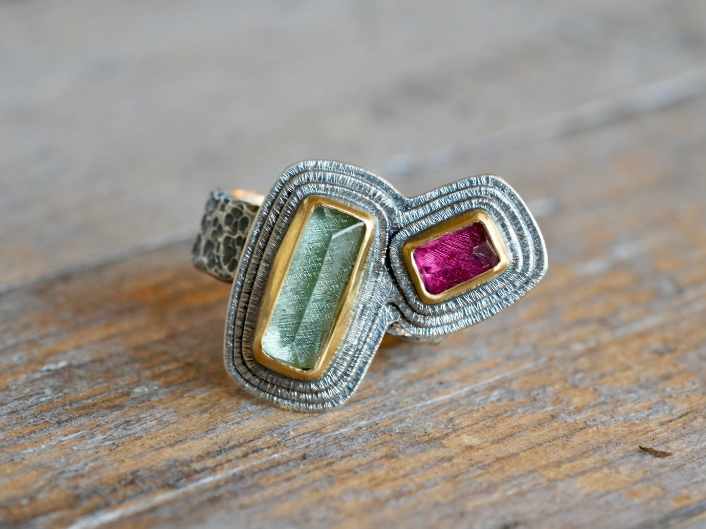 One-of-a-Kind Tourmaline Statement Ring size 7.5