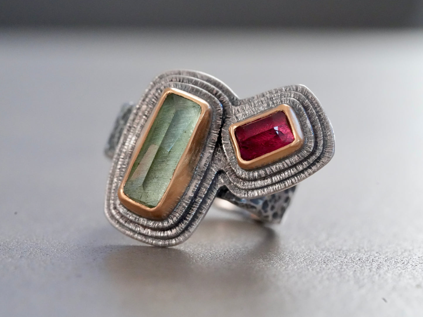 One-of-a-Kind Tourmaline Statement Ring size 7.5