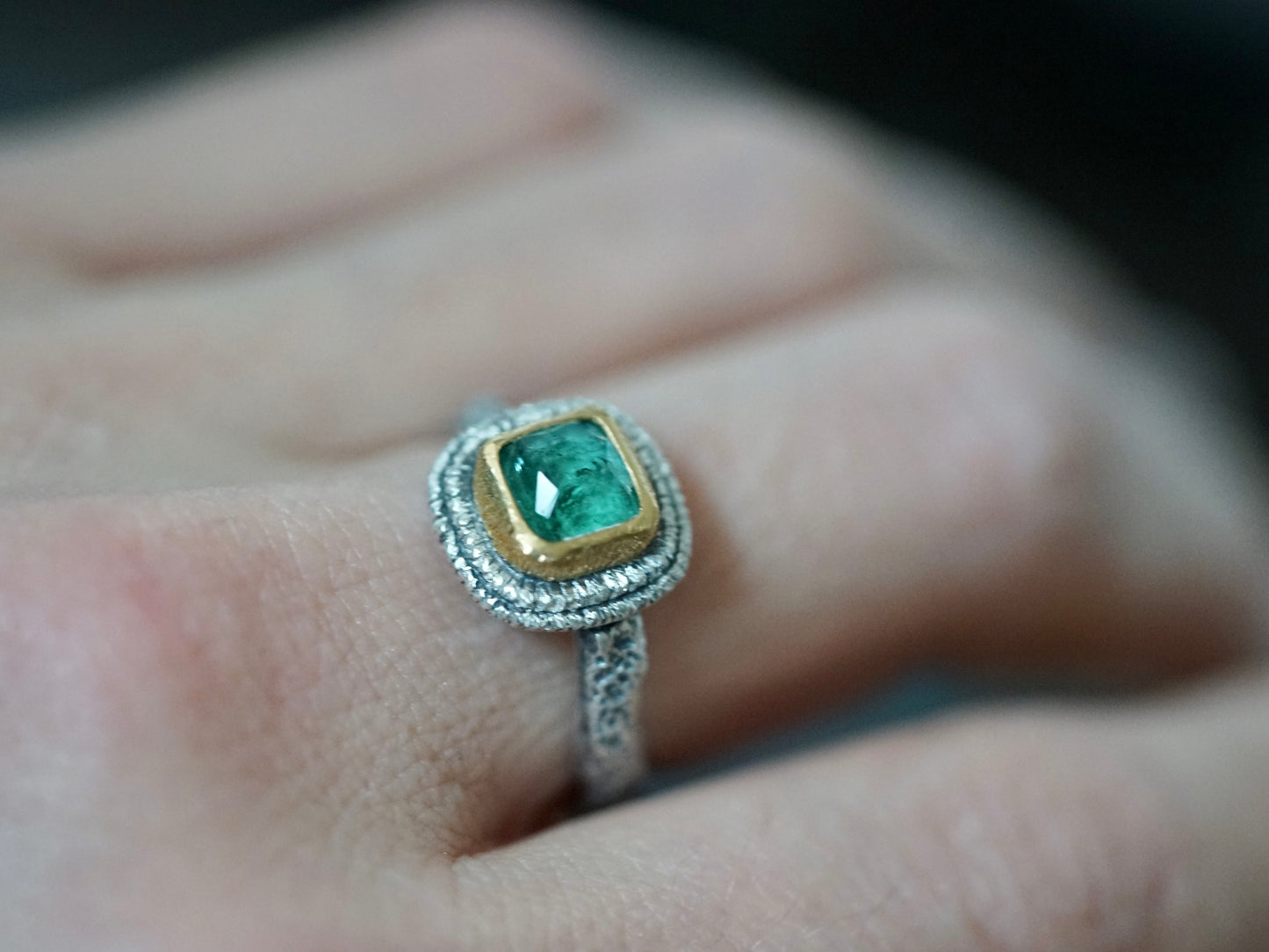 Custom made tourmaline ring, size 7