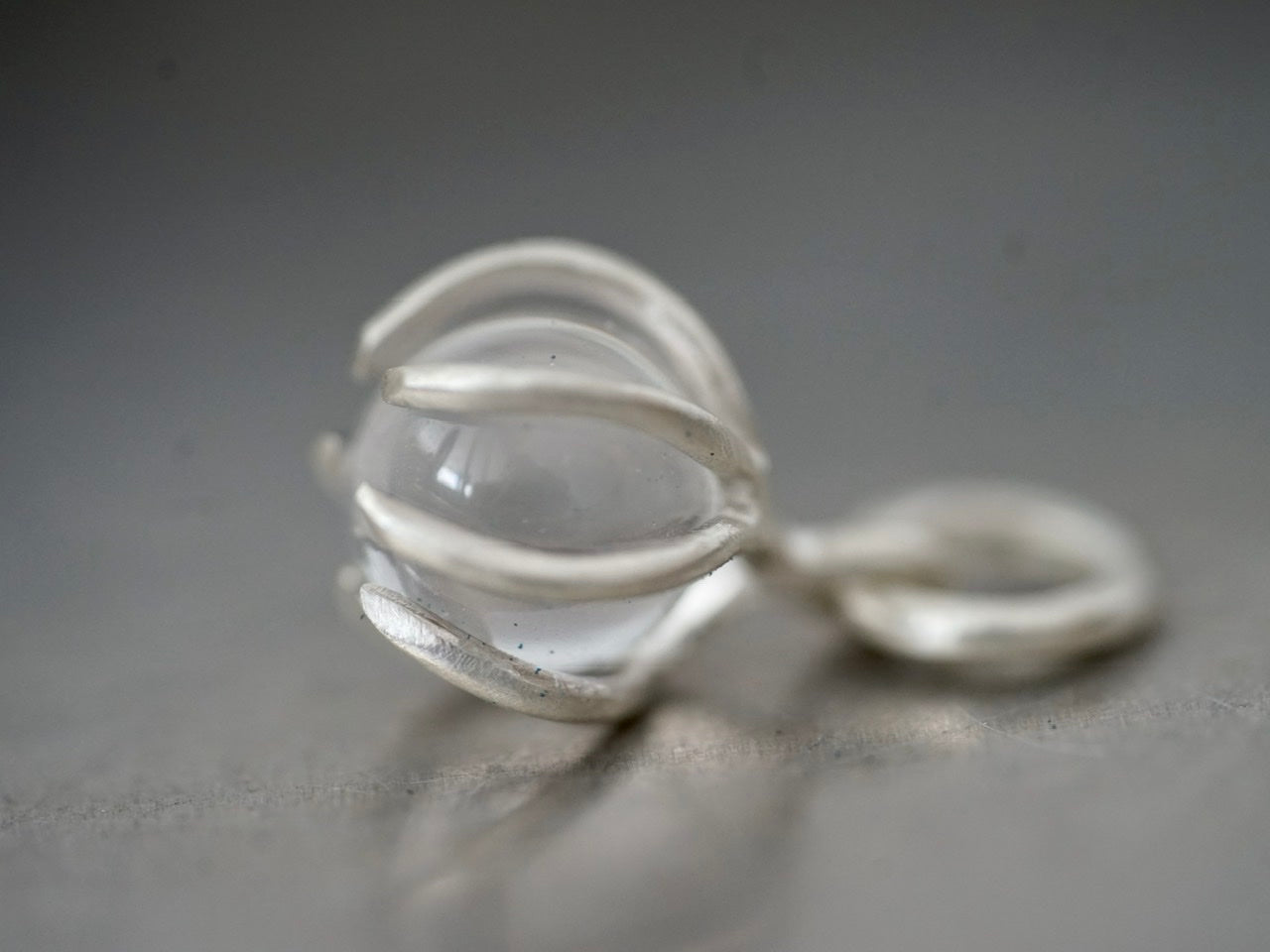 Crystal globe pendant small