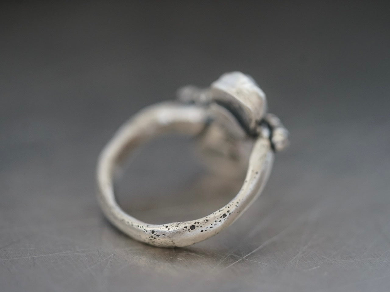 Organic freshwater pearl ring, size