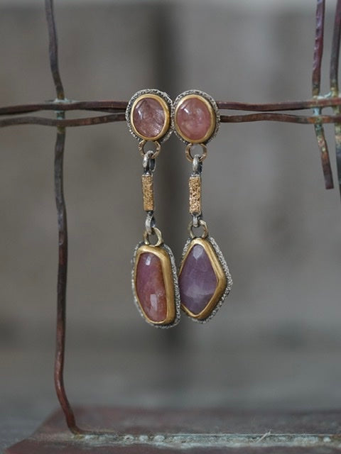 Sapphire drop earrings