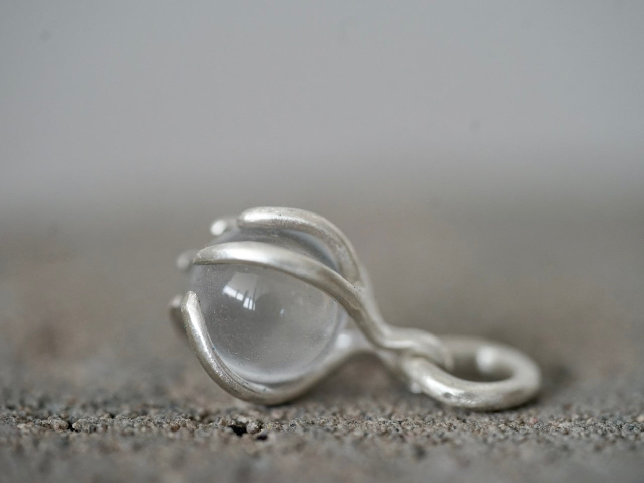 Crystal globe pendant small