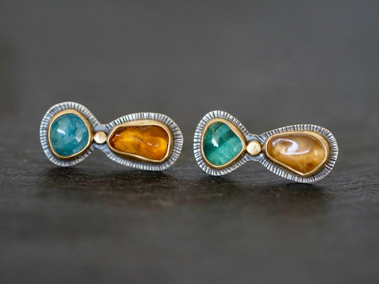 RESERVED for Catia, custom made tourmaline ring and earring