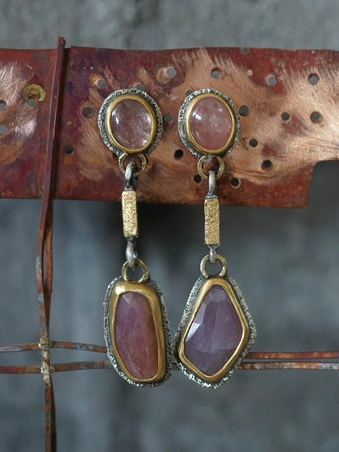 Sapphire drop earrings