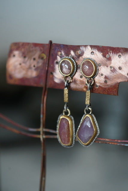 Sapphire drop earrings