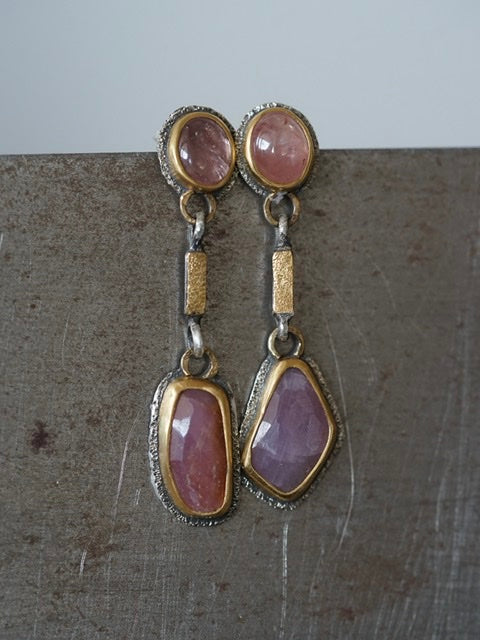 Sapphire drop earrings