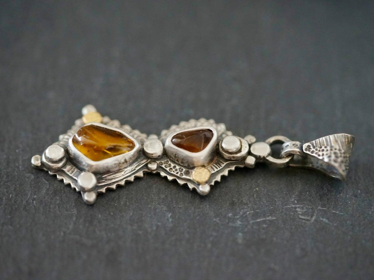 Honey and molasses pendant