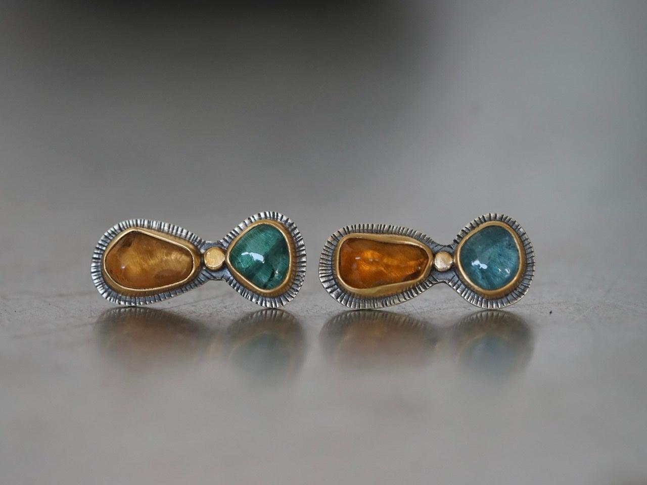 RESERVED for Catia, custom made tourmaline ring and earring