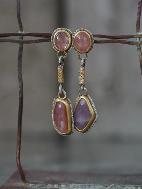 Sapphire drop earrings