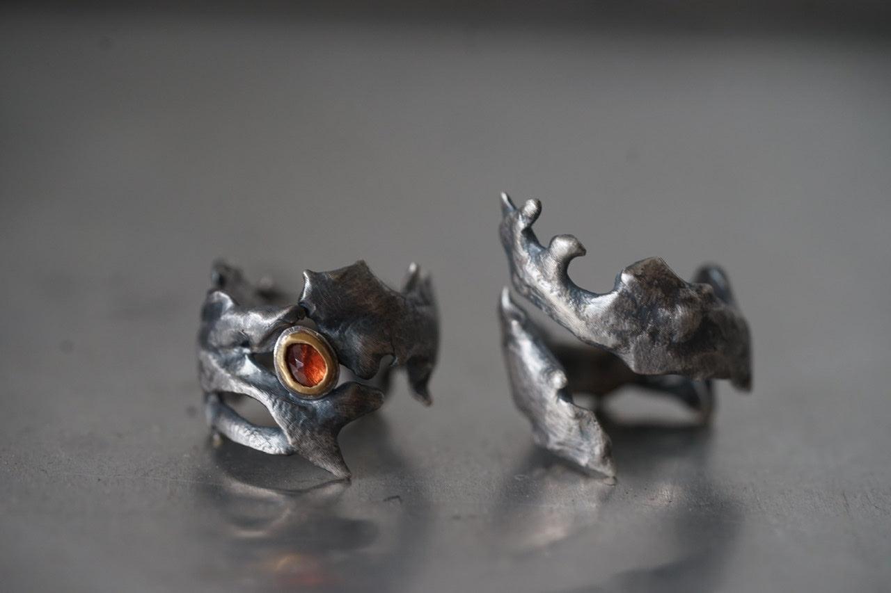 RESERVED for ZOE, dragon eye rings, size 8 & 9