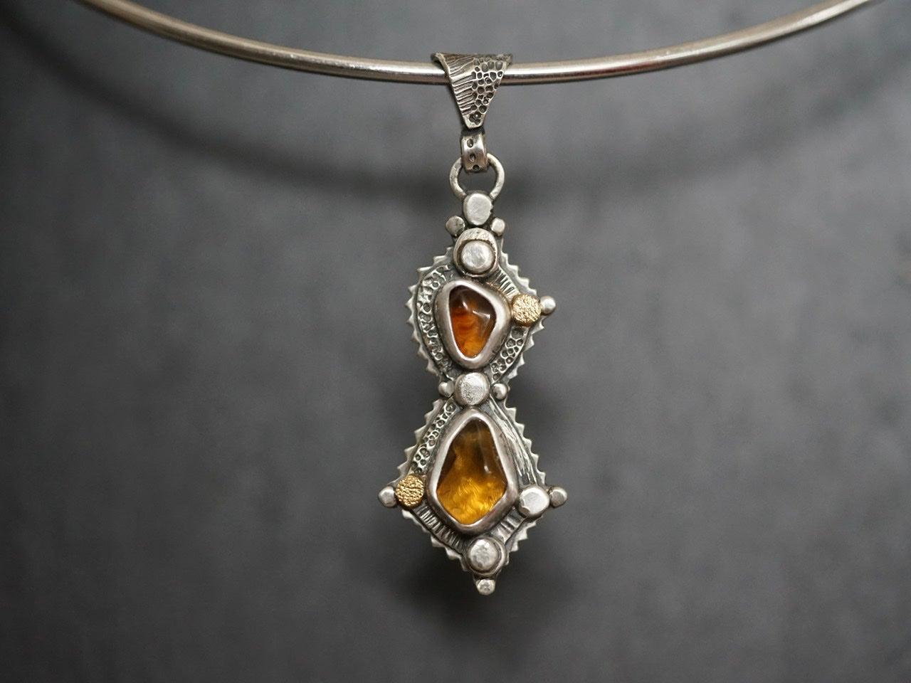 Honey and molasses pendant