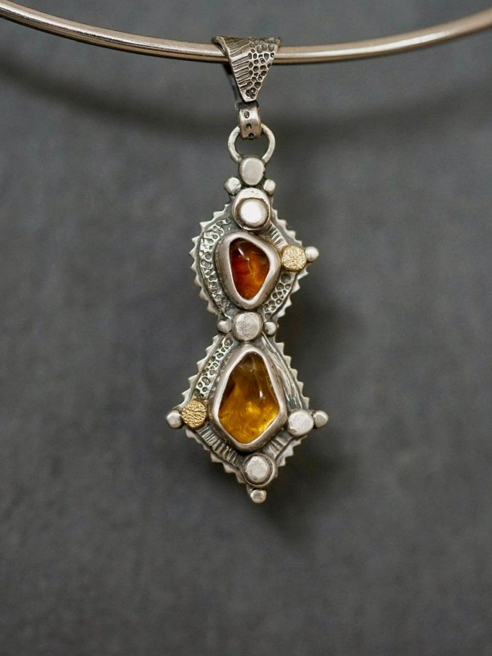 Honey and molasses pendant