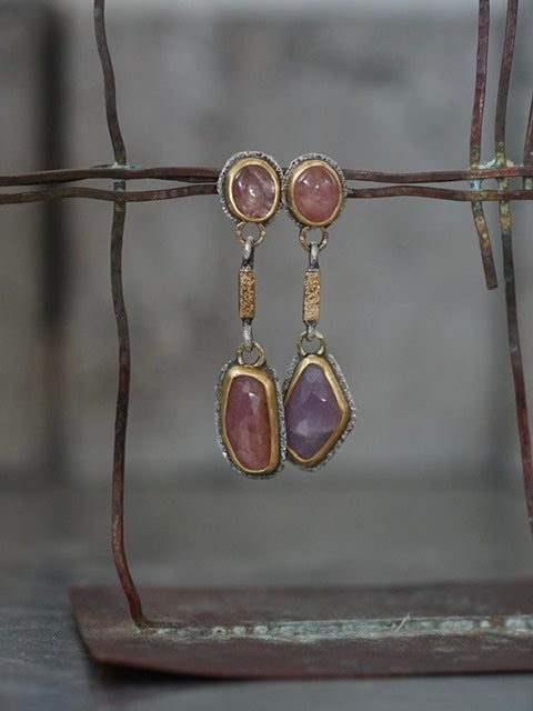 Sapphire drop earrings