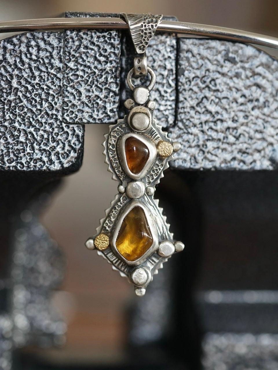 Honey and molasses pendant