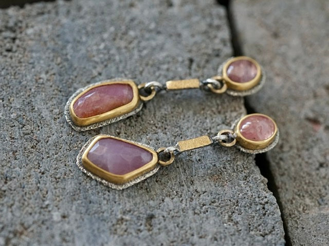 Sapphire drop earrings