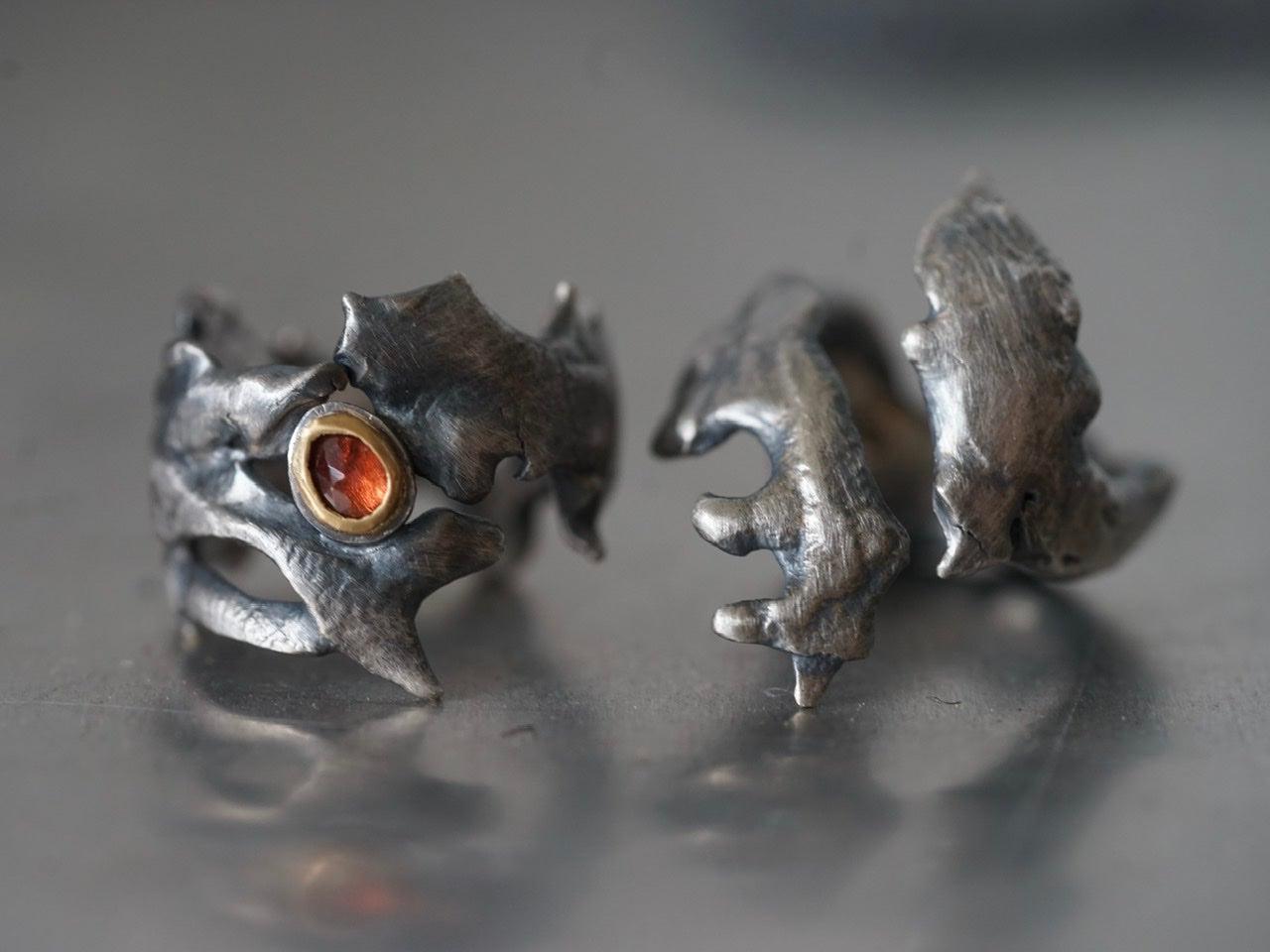 RESERVED for ZOE, dragon eye rings, size 8 & 9