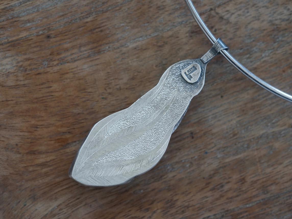 Kyanite layered statement pendant