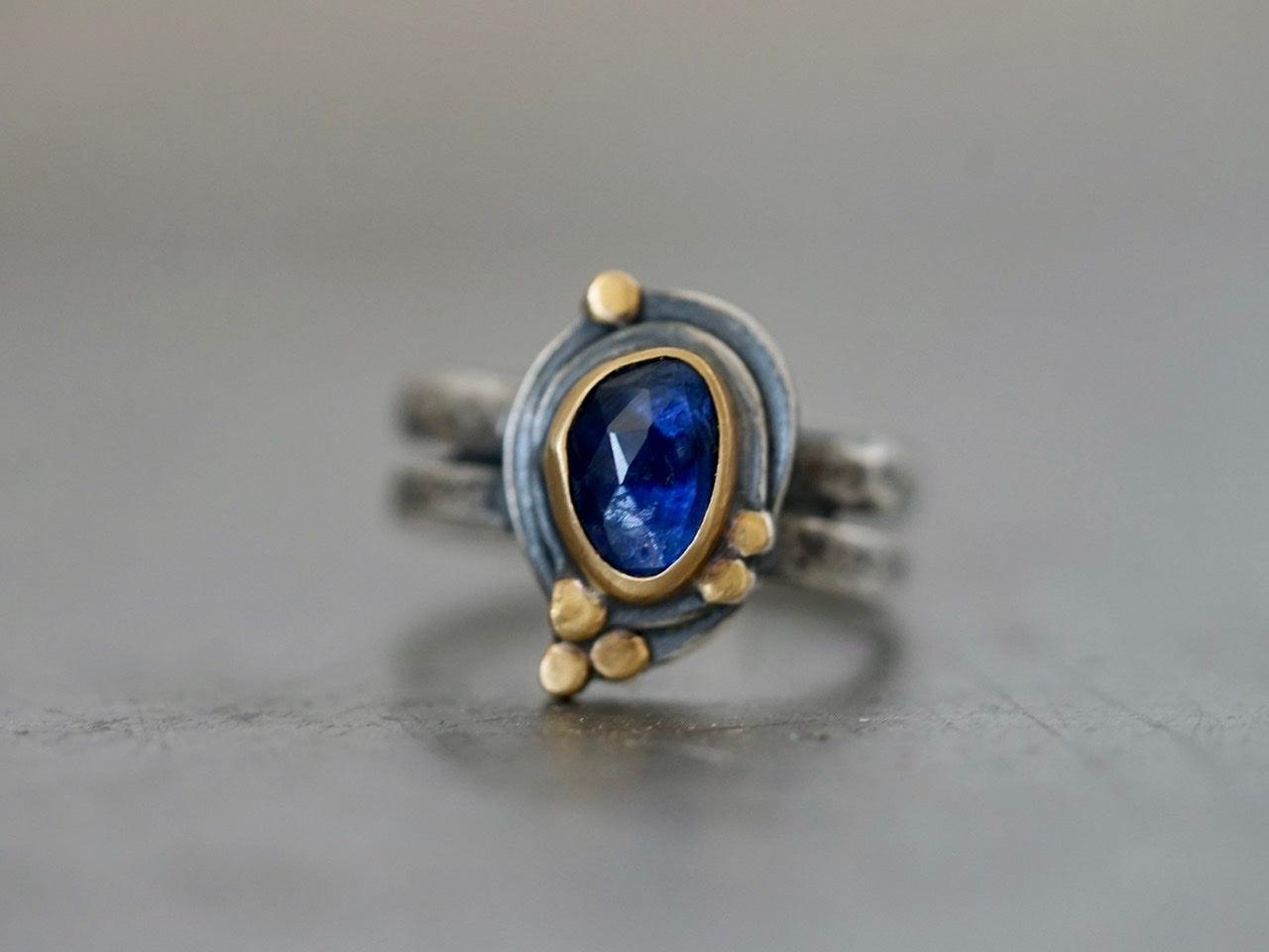 Royal blue sapphire ring size 7