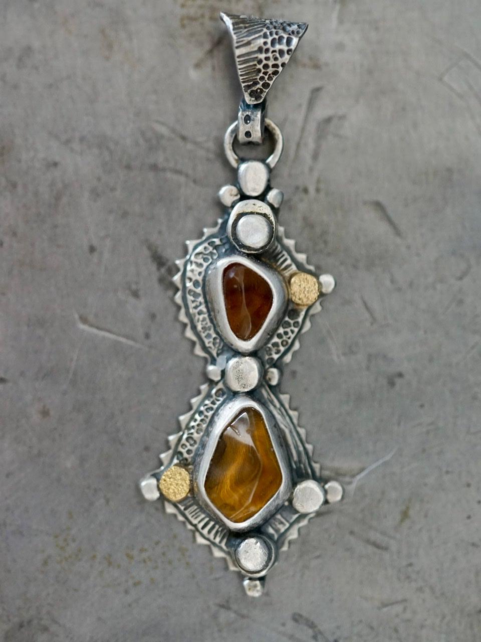 Honey and molasses pendant