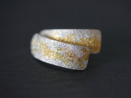 Reserved for Marlen 24K Gold and silver sparkly post earrings