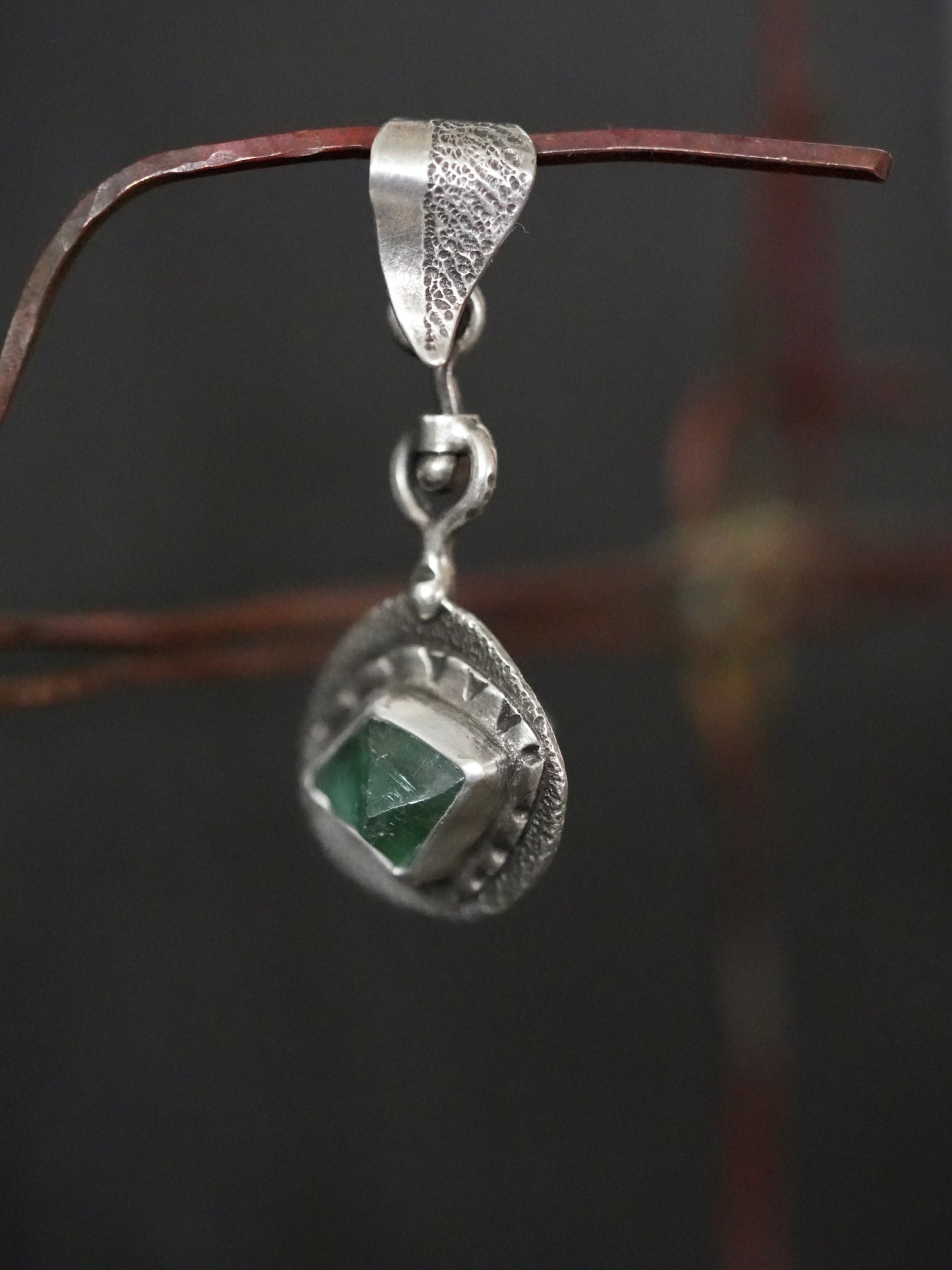 Tourmaline swivel pendant
