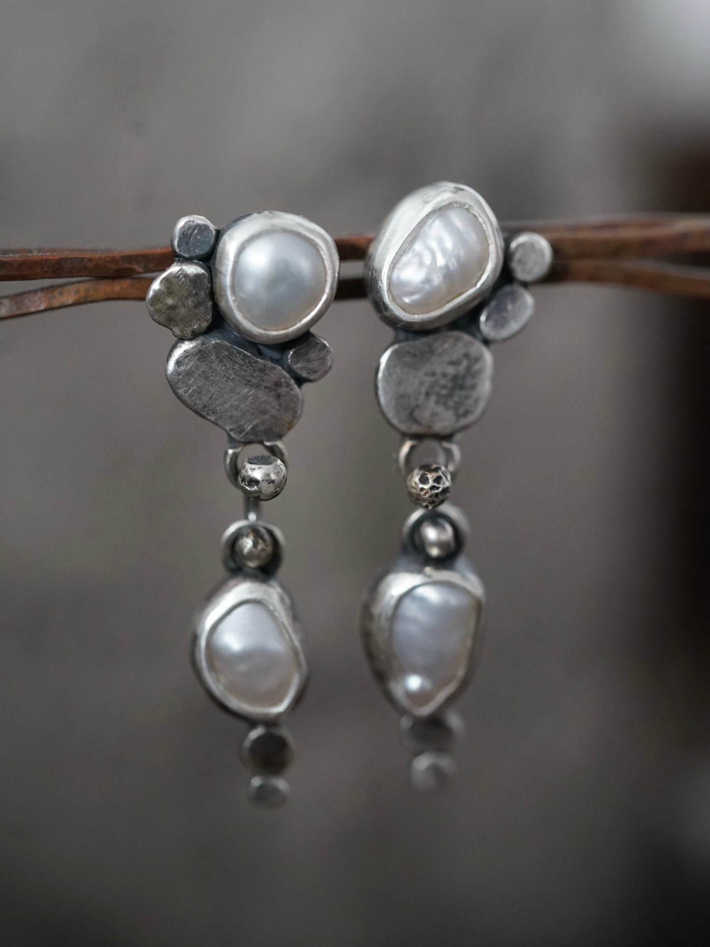 Winter Pearl earrings