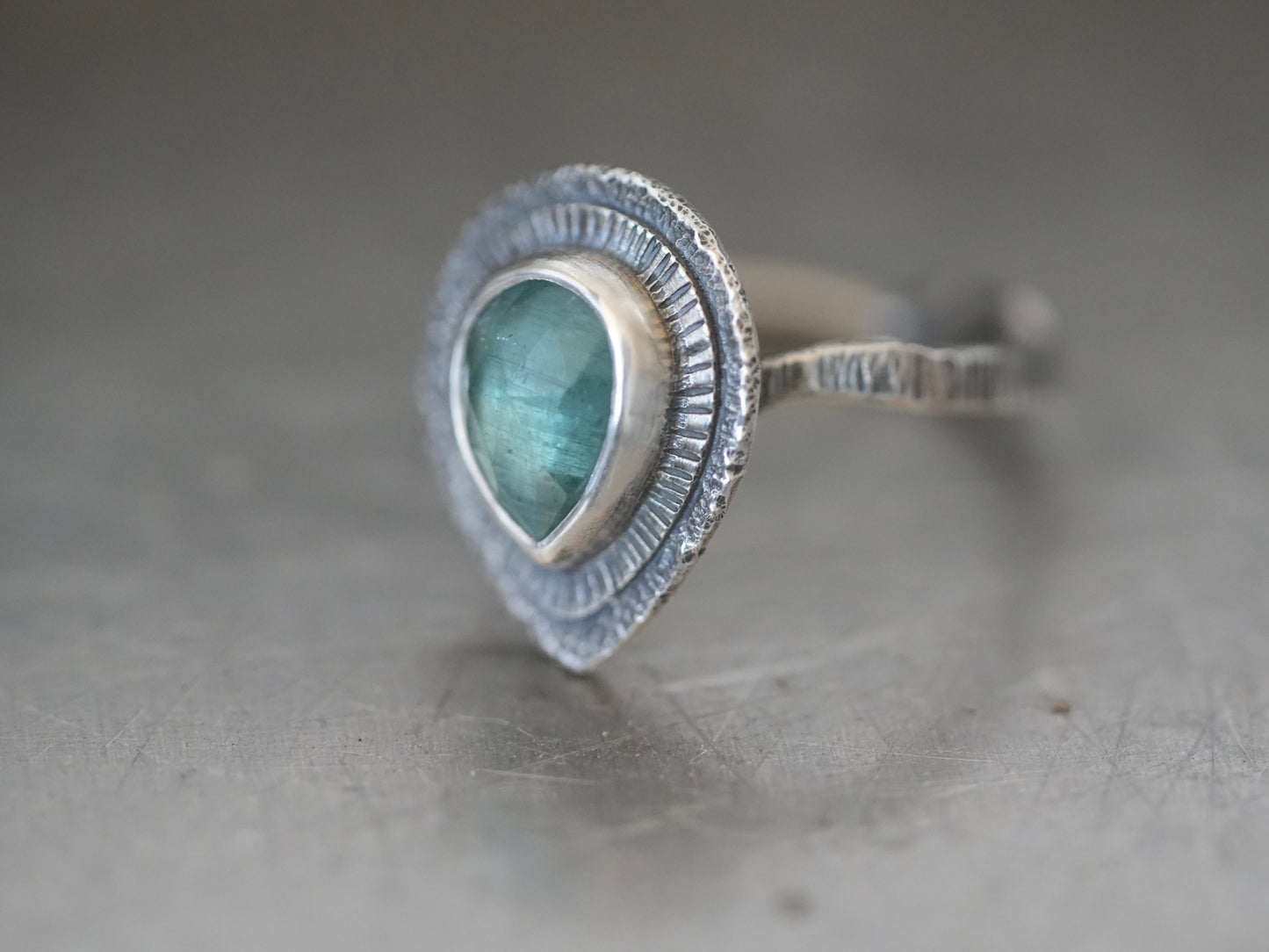 Blue kyanite ring, size 7.5