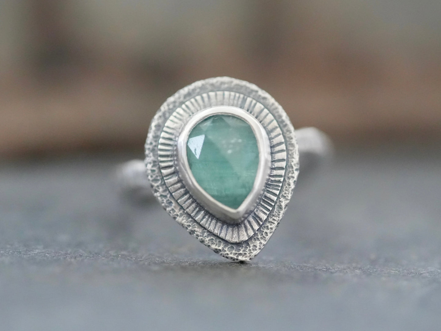 Blue kyanite ring, size 7.5