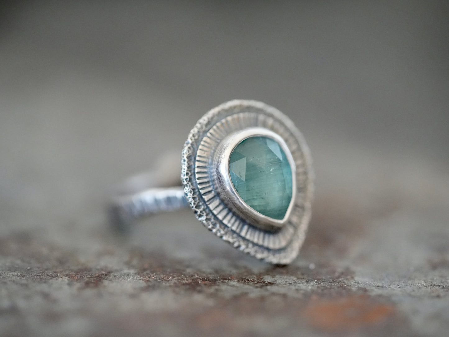 Blue kyanite ring, size 7.5