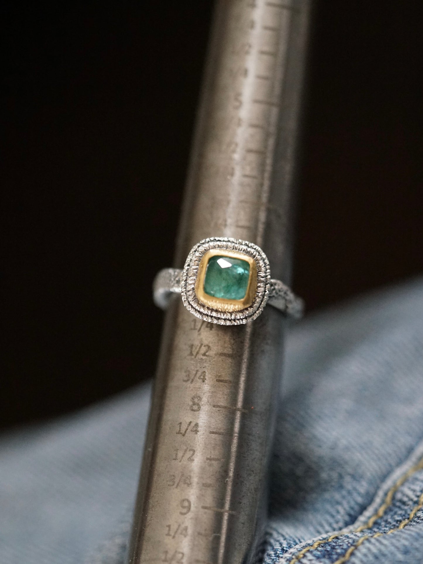 Custom made tourmaline ring, size 7