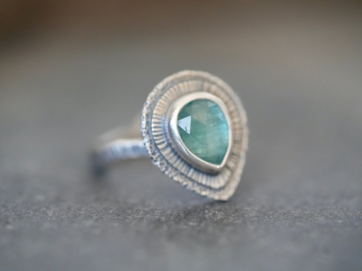 Blue kyanite ring, size 7.5