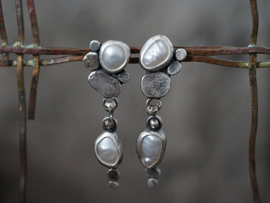 Winter Pearl earrings