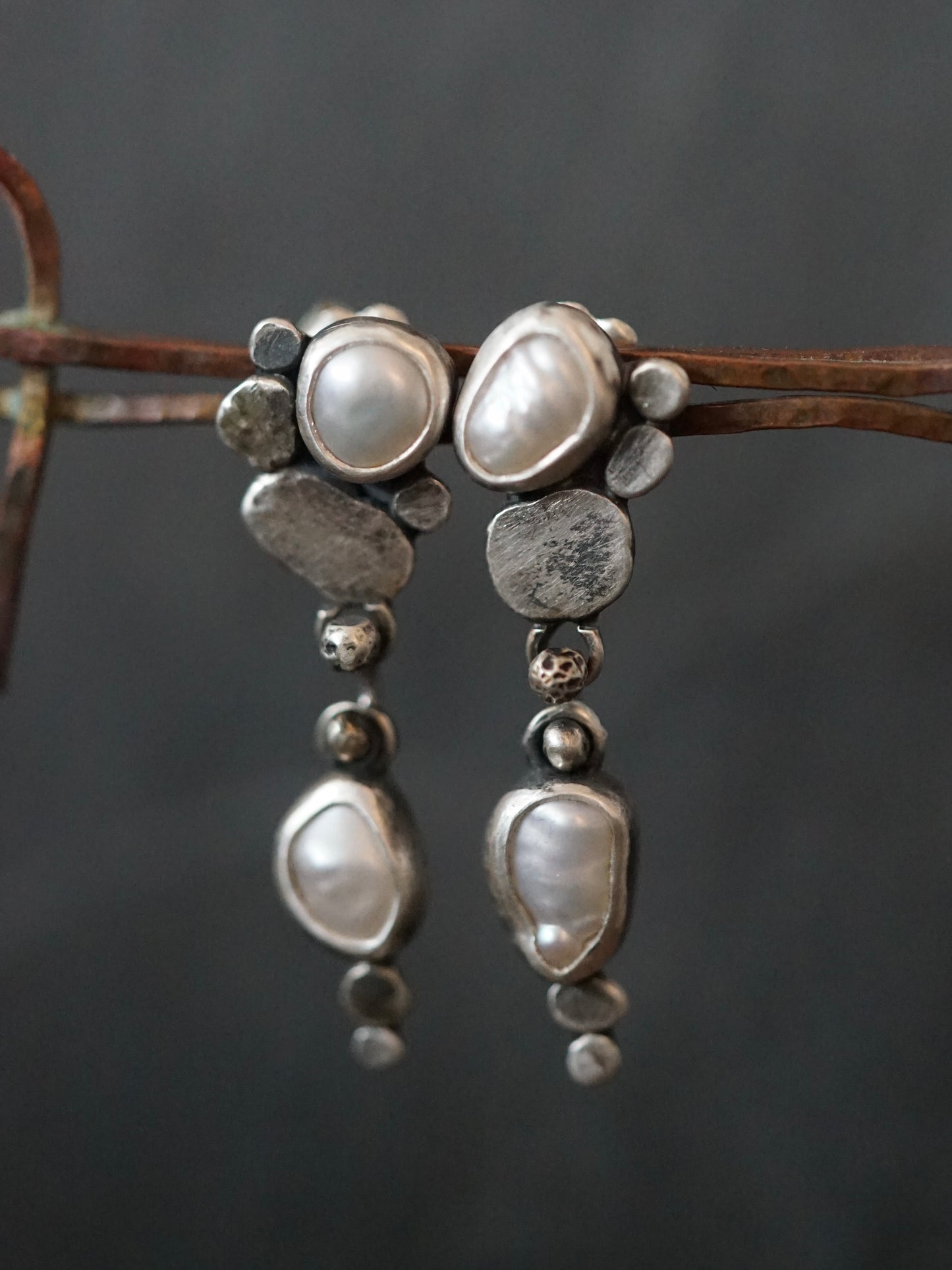 Winter Pearl earrings