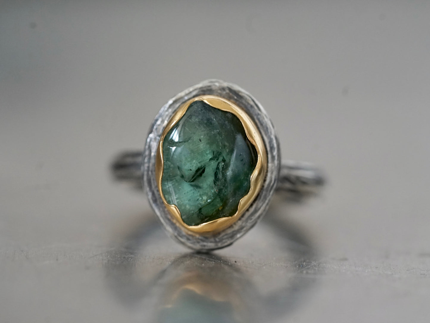 Green tourmaline ring, size 6.5