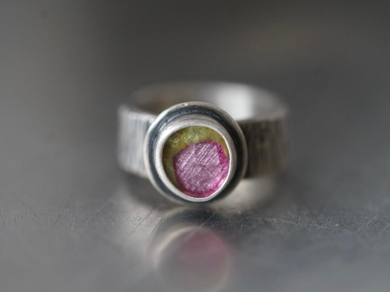 Tulip tourmaline ring size 7.75