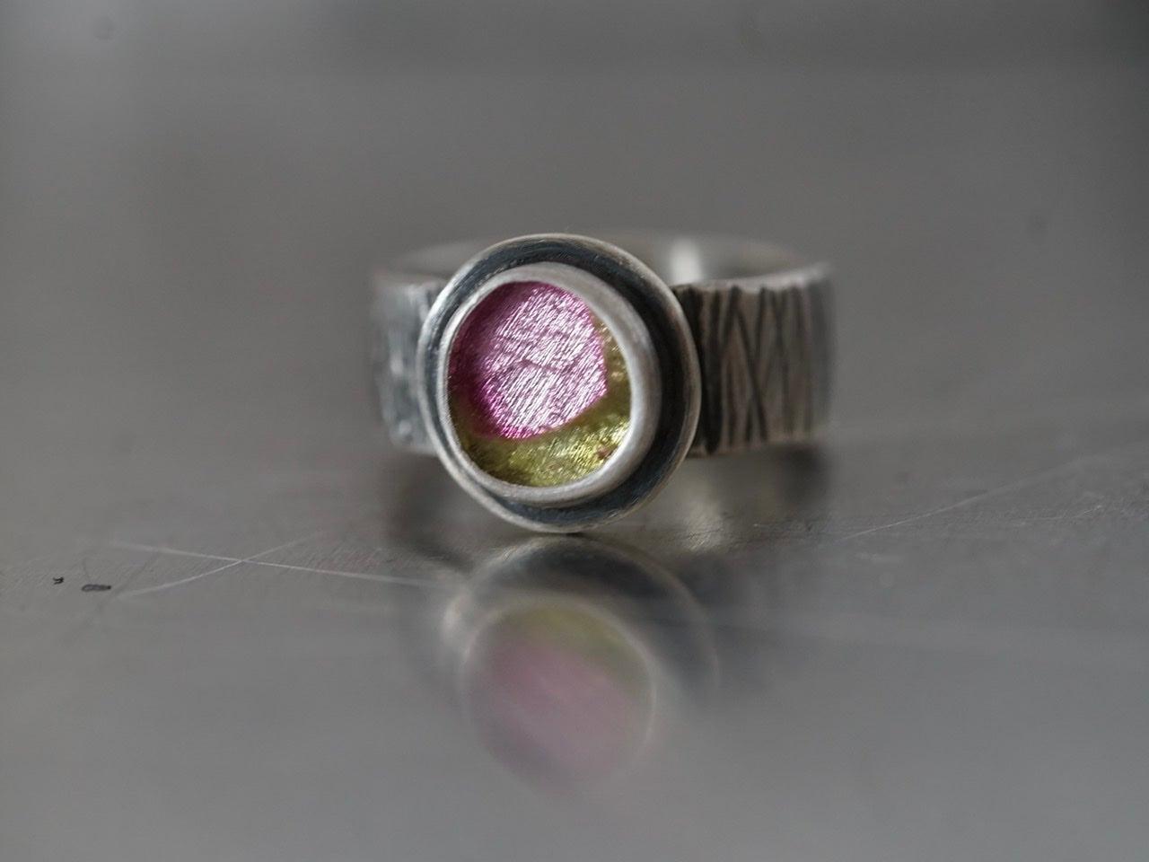 Tulip tourmaline ring size 7.75