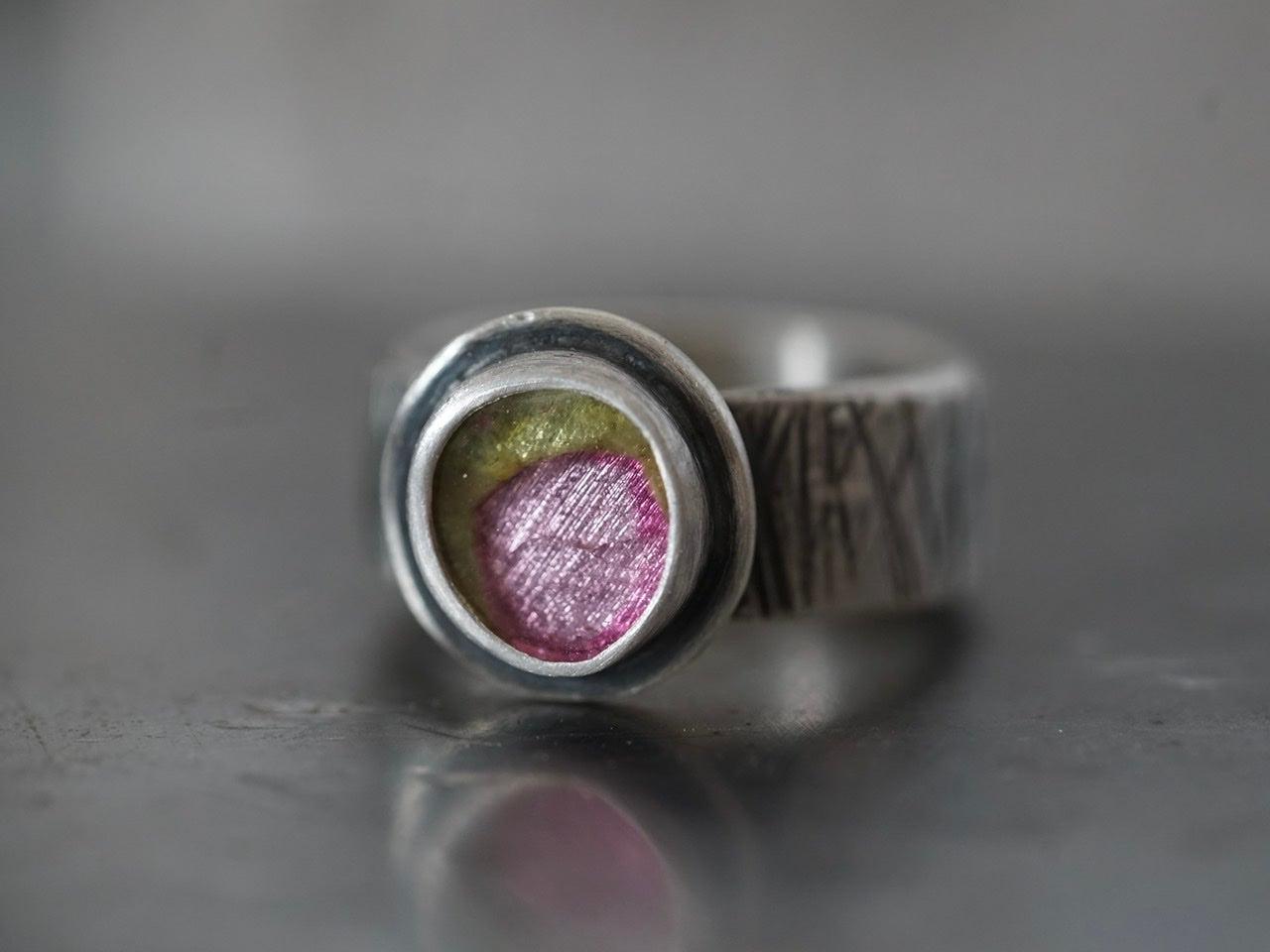 Tulip tourmaline ring size 7.75