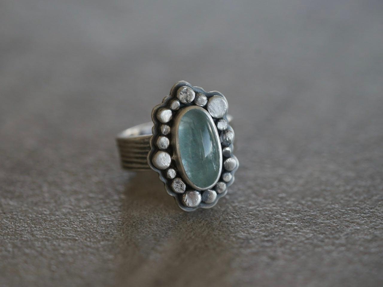 Aquamarine statement ring, size 6, little sister