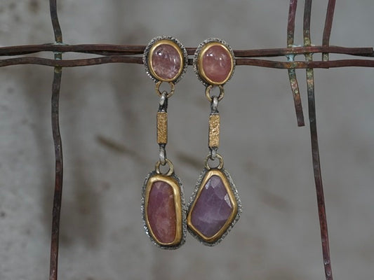 Sapphire drop earrings